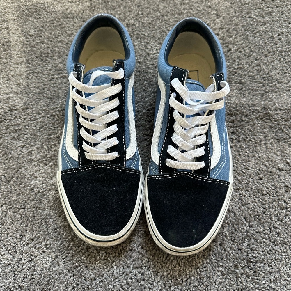 Vans Black and Blue Sneakers